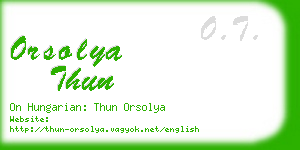 orsolya thun business card